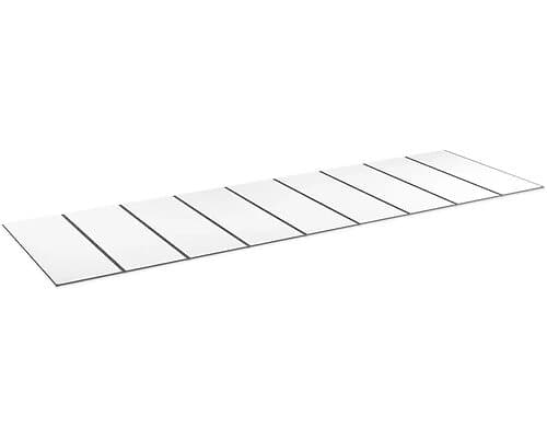 Halle Kanalplasttak komplett Isolux opal 10x1050x4000 mm 9st skivor