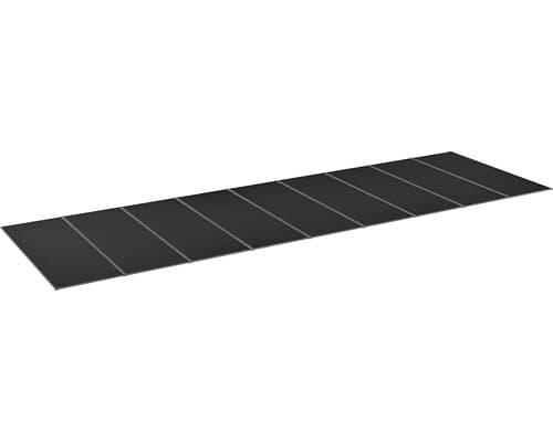 Halle Kanalplasttak komplett Isolux rökfärgat 16x1050x3000 mm 9st skivor