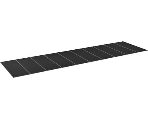 Halle Kanalplasttak komplett Isolux rökfärgat 16x1050x4000 mm 10st skivor