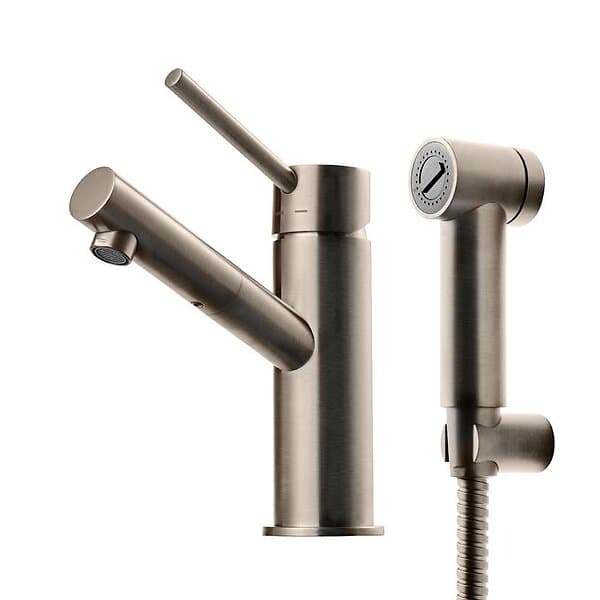 Tapwell Bidéblandare Birillo BI 069D med Separat Handdusch BI069 Bidé Brushed Nickel 9424459