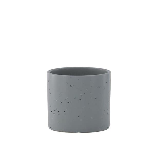 Venture Home Kruka Sane Pot Dark Grey/Black Dots 11*11*10cm 58159-105