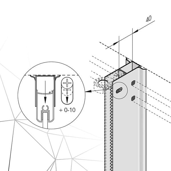 Bathlife Rördragningsprofil Påbyggnad Svart Aluminium påbyggnad MÅNGSIDIG Alum 40857971