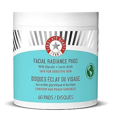 First Aid Beauty Facial Radiance Pads with Glycolic Lactic Acids 60st