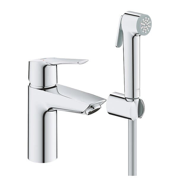 Grohe Start 1-Greps Servantbatteri Uten bunnventil, med hånddusj, Krom 23123003