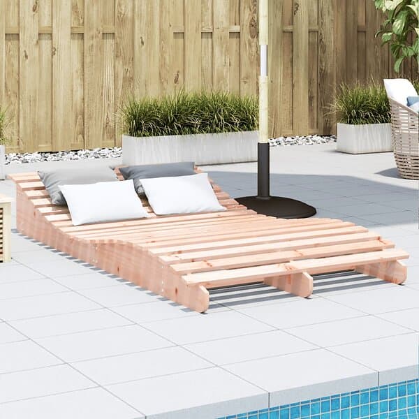 vidaXL Solsäng 205x110x31,5 cm massivt douglasträ 832591