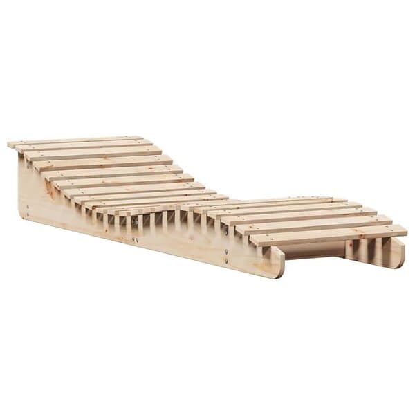vidaXL Solsäng 205x60x31,5 cm massiv furu 832572