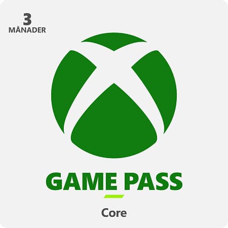 Microsoft Xbox Game Pass Core 3 Månader