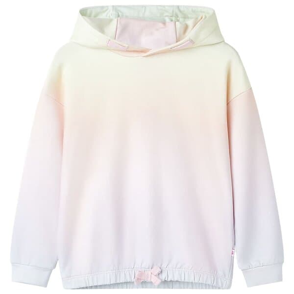 vidaXL Barnhoodie stjärnvit 116 10776