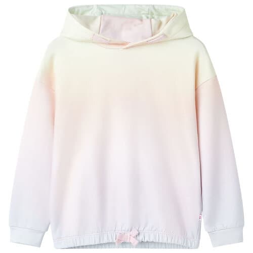 vidaXL Barnhoodie stjärnvit 104 10775
