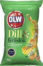 OLW Chips Dill & Gräslök 40g