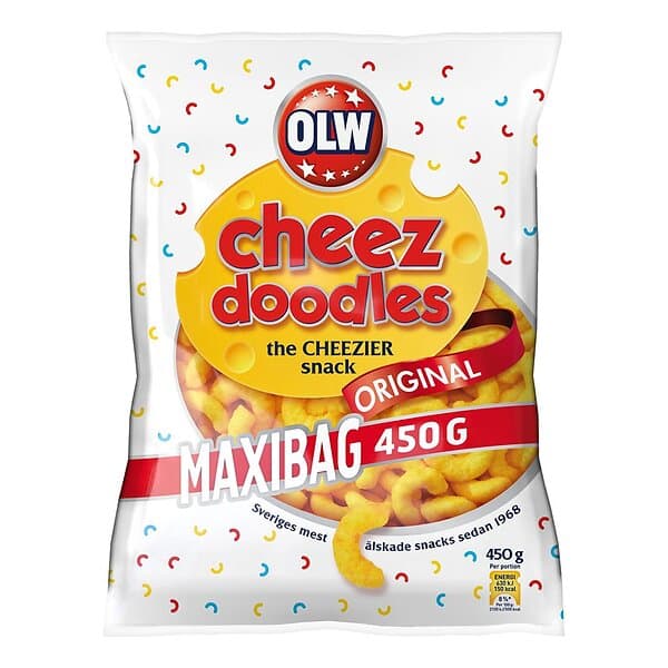 OLW Maxibag Cheez Doodles 450 g