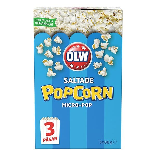 OLW Micropopcorn Saltade 240g