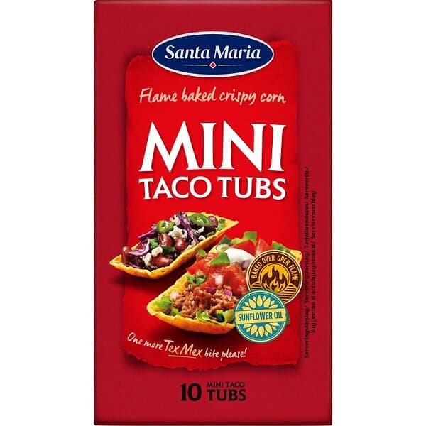 Santa Maria Taco Tubs Mini 10-pack 86g