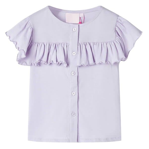 vidaXL T-shirt för barn lila 140 11523