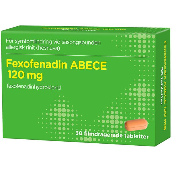 ABECE Fexofenadin filmdragerad tablett 120 mg 30 st