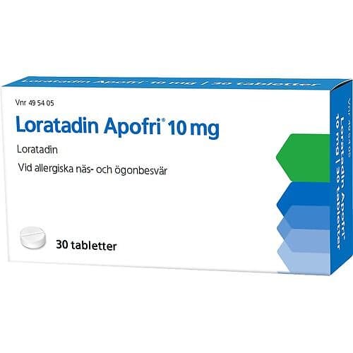 Loratadin Apofri, tablett 10 mg, 30 st