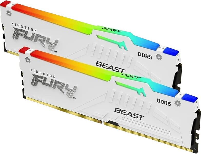 Kingston Fury Beast RGB White DDR5 6000MHz 2x16GB CL30 (KF560C30BWEAK2-32)