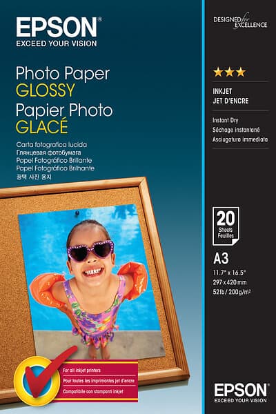 Epson Photo Paper A3 20 sheets / C13S042536