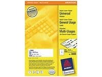 Avery 105x33,8mm x etiketter 600 3665 1600 100 A4