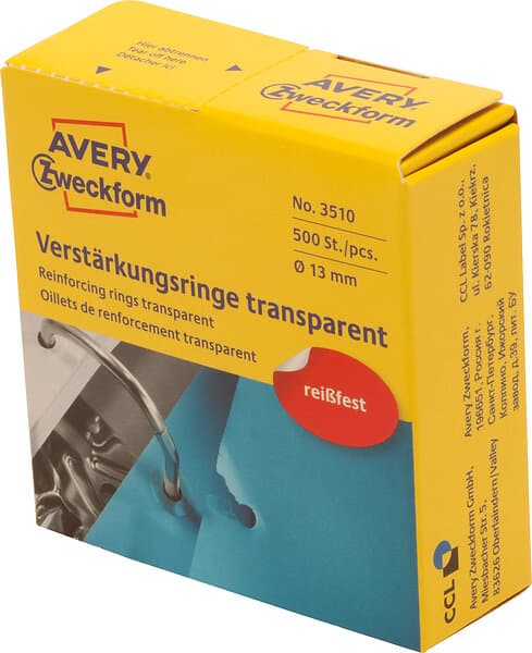 Avery Hålförstärkare 3510 enkla 500/fp 3508