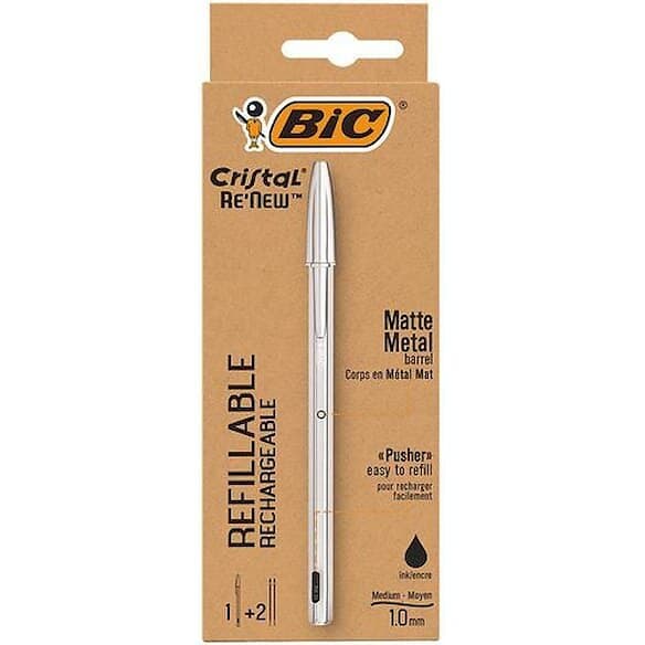 BIC Kulpenna Cristal ReNew 1,0 svart