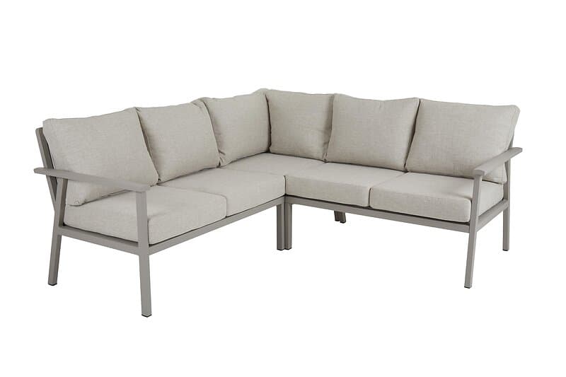 Brafab Samvaro soffgrupp Khaki med sand dyna 2st 2-sitsavslut, hörn & bord 90x90 cm