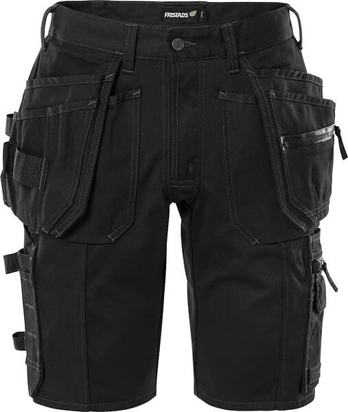 Fristads 2532 GCYD Hantverkarshorts Green Stretch Svart C52