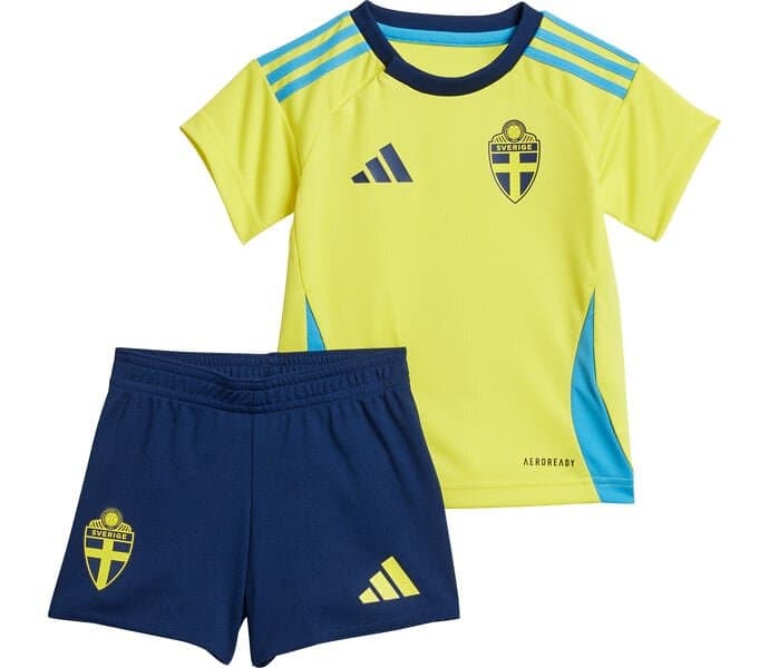 Adidas Sweden 23/24 Infant Set Home Gul 12-18 Months