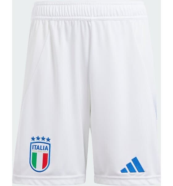 Adidas Italy 23/24 Junior Shorts Home Vit 13-14 Years