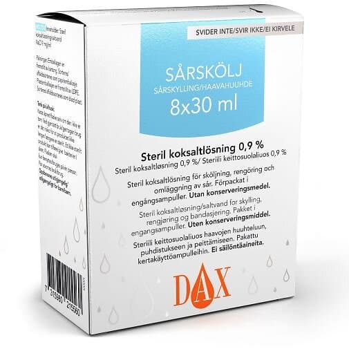 DAX sårskölj 8 x 30ml