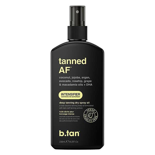 b.tan Tanned AF Intensifier Deep Tanning Dry Spray Oil 236ml