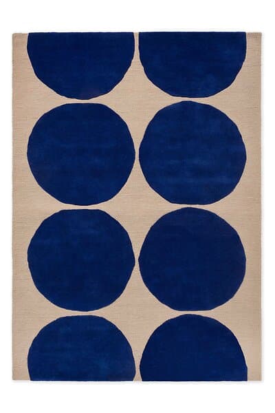 Marimekko Isot Kivet ullmatta Blue, 140x200 cm