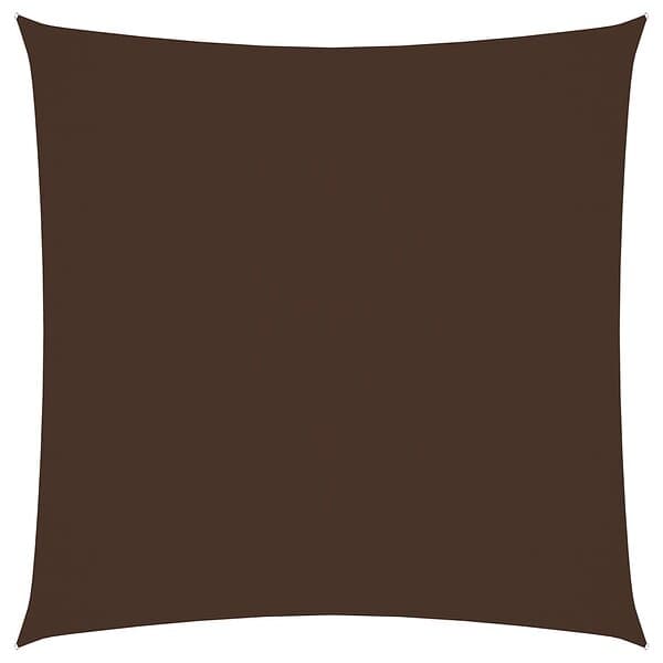 vidaXL Solsegel oxfordtyg fyrkantigt 3x3 m brun 135797