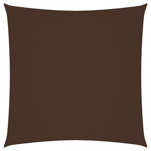 vidaXL Solsegel oxfordtyg fyrkantigt 4x4 m brun 135799
