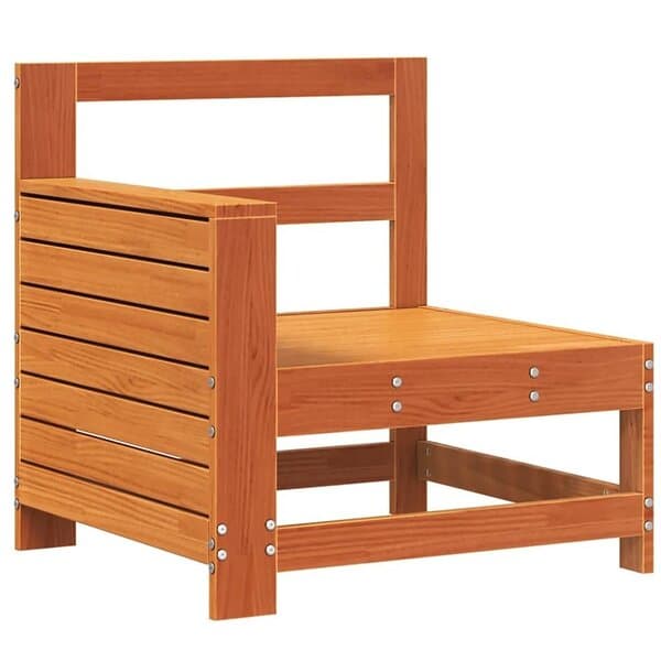 vidaXL Trädgårdssoffa vaxbrun 69x62x70,5 cm massiv furu 844885
