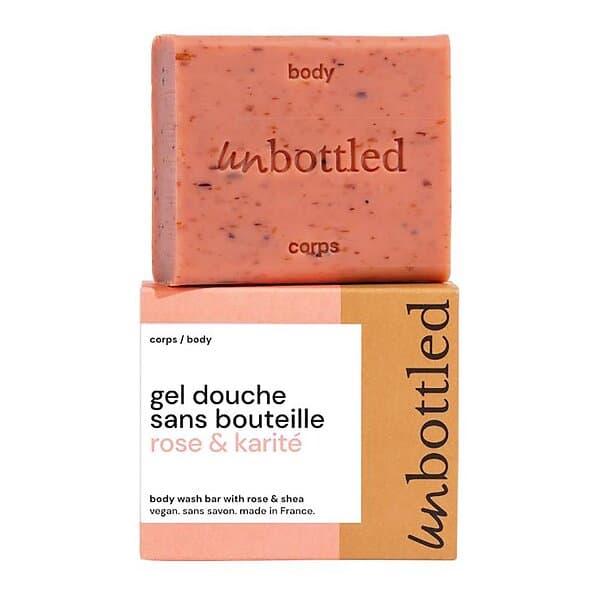 Unbottled Body Wash Bar with Rose & Shea 110g