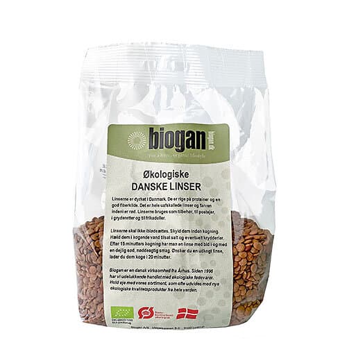 Biogan Danska Linser eko 400g