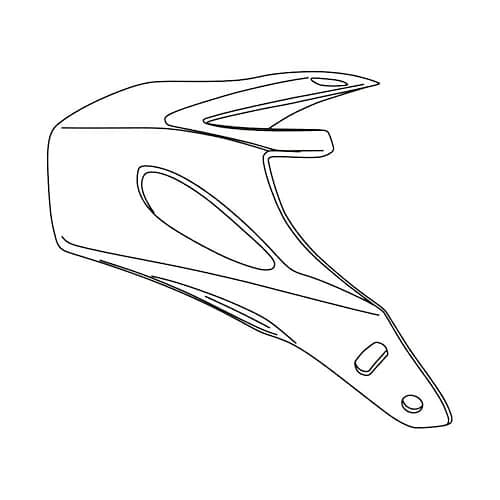 Suomy Extreme Helmet Spare Visor Silver