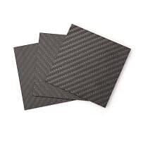 Snapmaker kolfiberplattor 80x80x2mm 3st