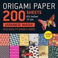 Origami Paper 200 sheets Japanese Washi Patterns 6,75 "