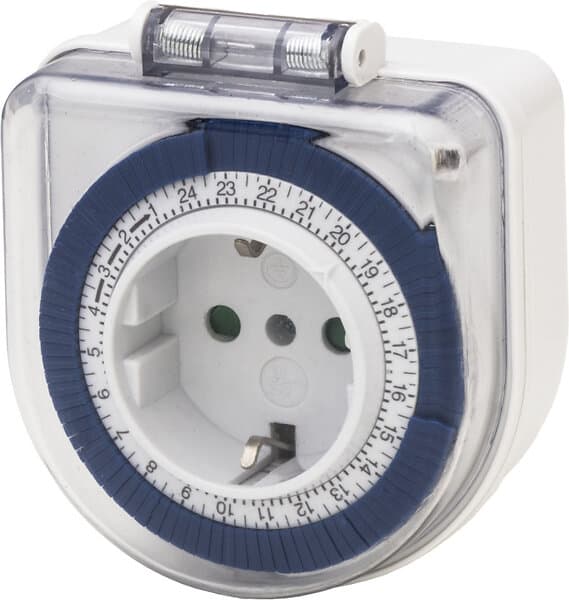 Airam 2623314 Timer 24h Long Plug IP44