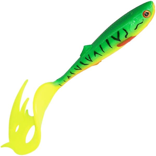 Mikado Sicario Pike Tail 18cm (2-pack) Fire Tiger