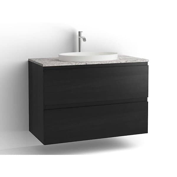 Vedum Tvättställsskåp Flow 1000 med 2 Lådor FL KOM NP2L SV ASK U 51232100U