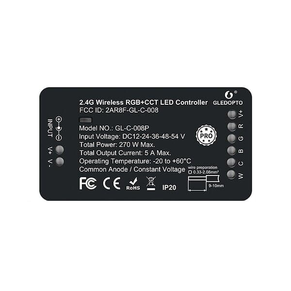 Gledopto Smart Zigbee LED-controller Pro Version RGB+CCT