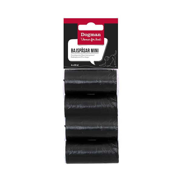 Dogman Bajspåsar mini 4x20p 