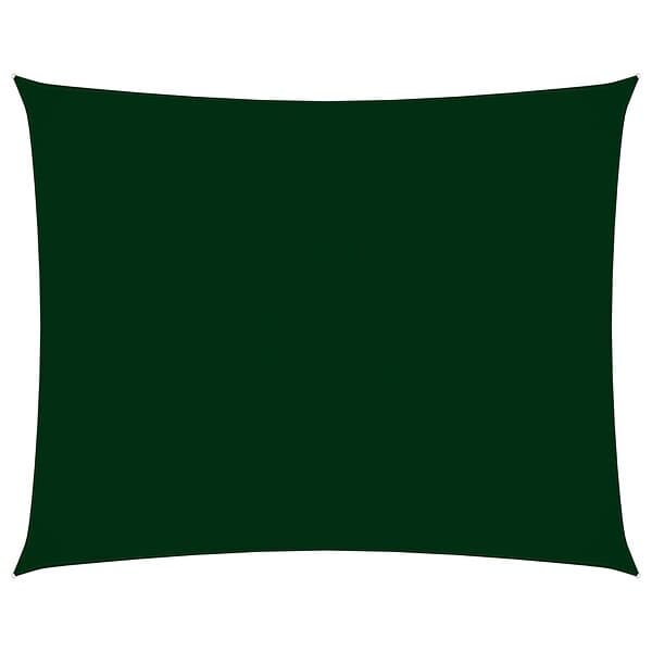 vidaXL Solsegel oxfordtyg rektangulärt 2,5x3,5 m mörkgrön 135481