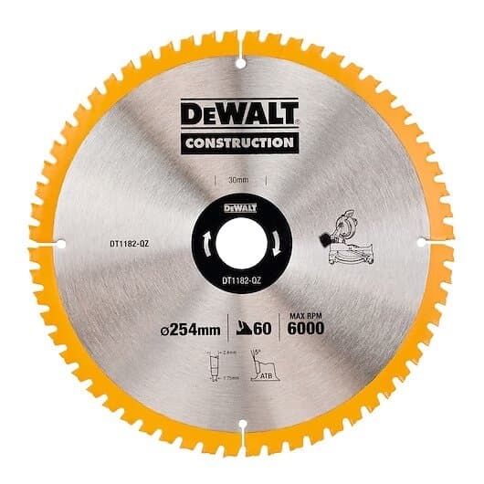 Dewalt Sågklinga DT1182-QZ; 254 mm