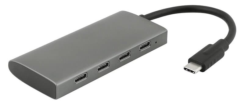 Clas Ohlson USB-C hub, 4 portar, USB 3,2
