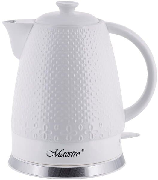 Maestro Home Elektrisk vattenkokare och tekanna Feel MR-073 Vit Keramisk 1200 W 1,5 L