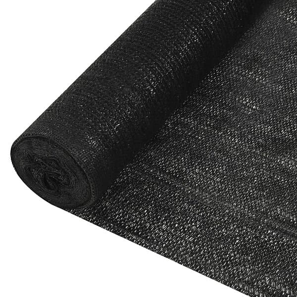 vidaXL Insynsskyddsnät svart 1x25 m HDPE 150g/m² 149336
